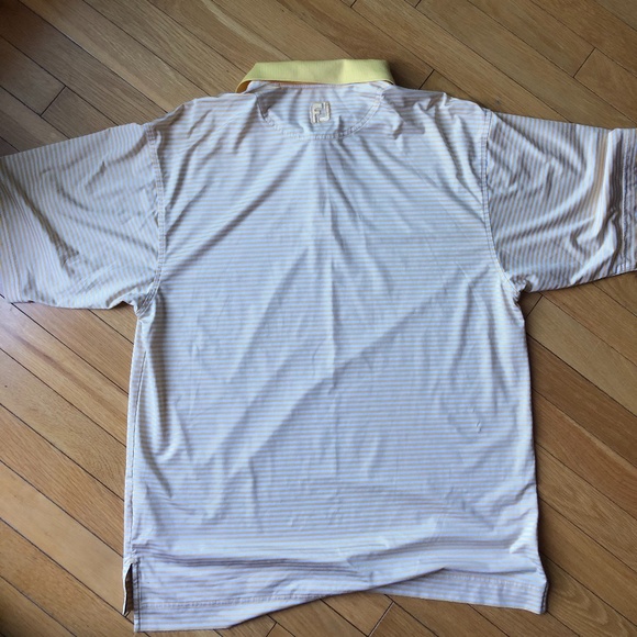 Foot Joy Men's Athletic Fit Lisle Golf Polo - M - Picture 2 of 3